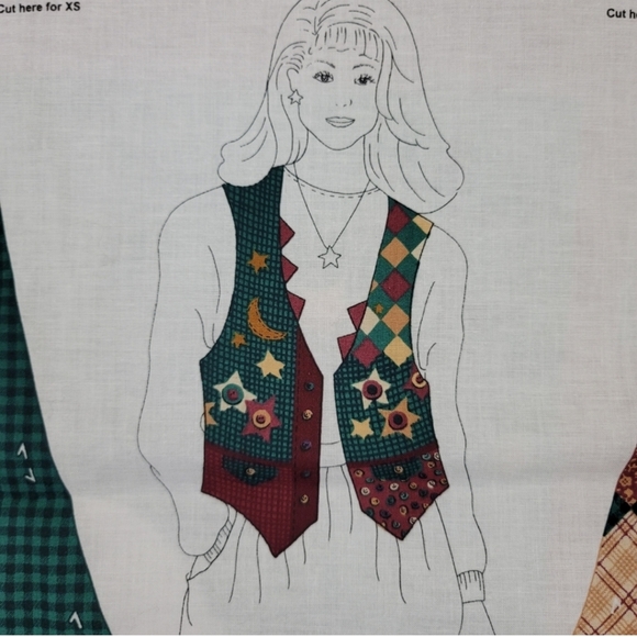 Cut & Sew Vest Fabric Panel STARRY NIGHT - Picture 3 of 16